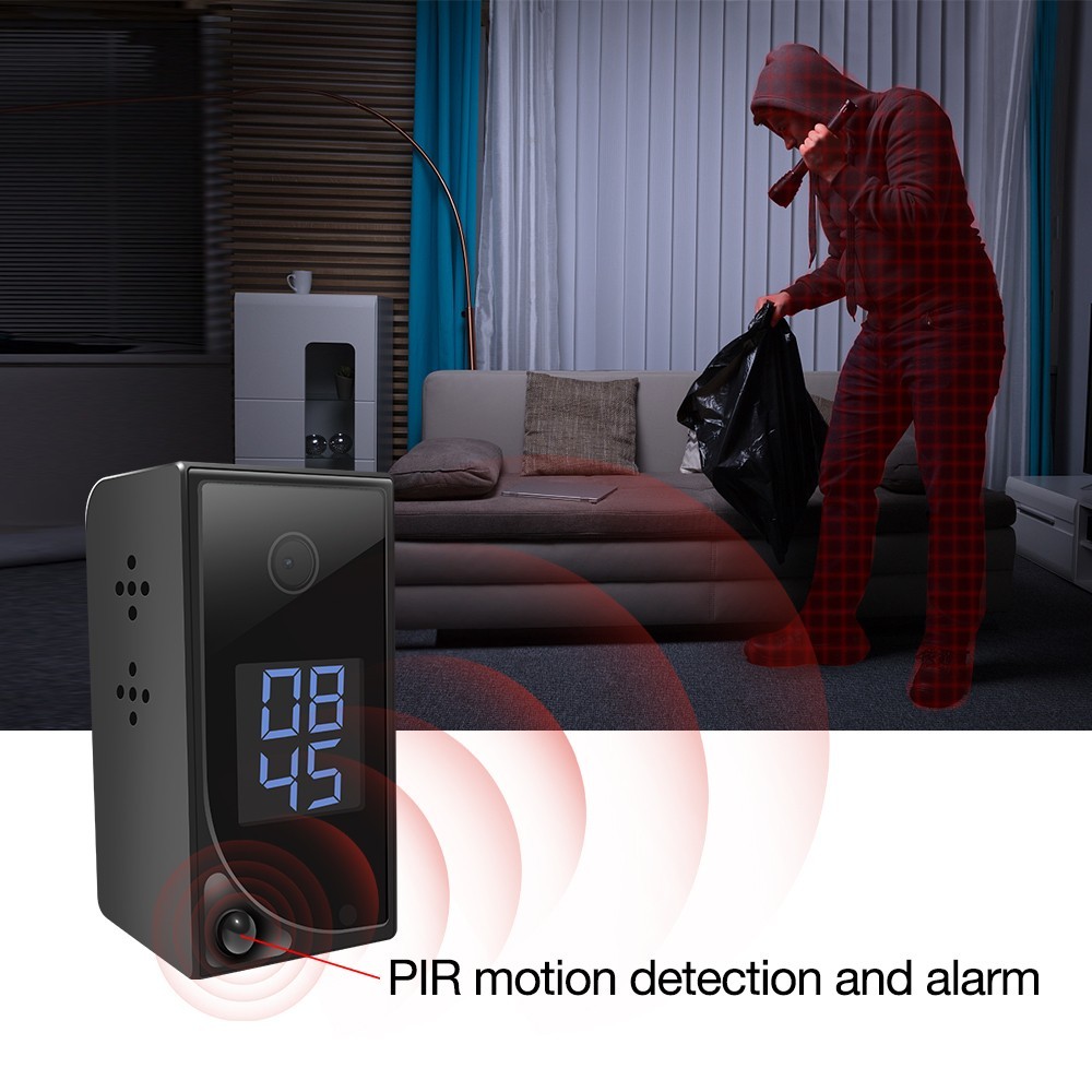 skjult kamera PIR-bevægelsesdetektor & push-alarmmeddelelse