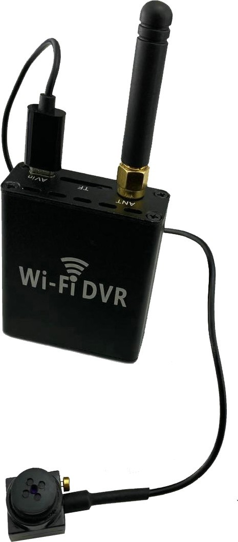 Knapkameraer + WiFi DVR-modul til live transmission