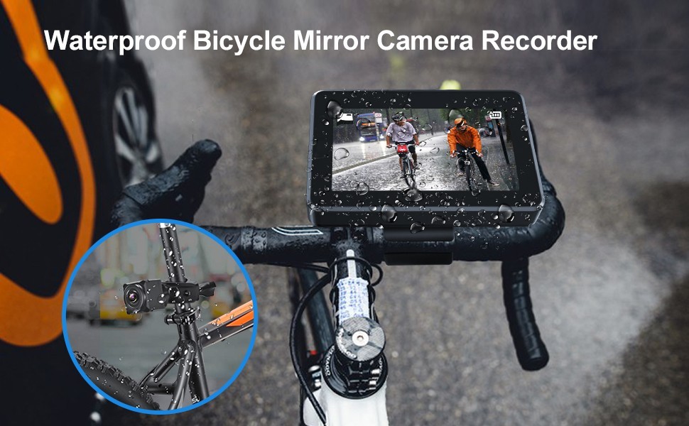 vandtæt ip68 cykelkamera med monitor sæt sæt