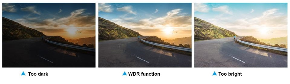 WDR - wide dynamic range - bilkameraer