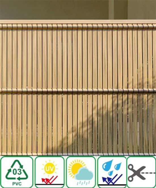 træimitation 3d hegnslameller fyldstoffer af mesh stive paneler og hegn