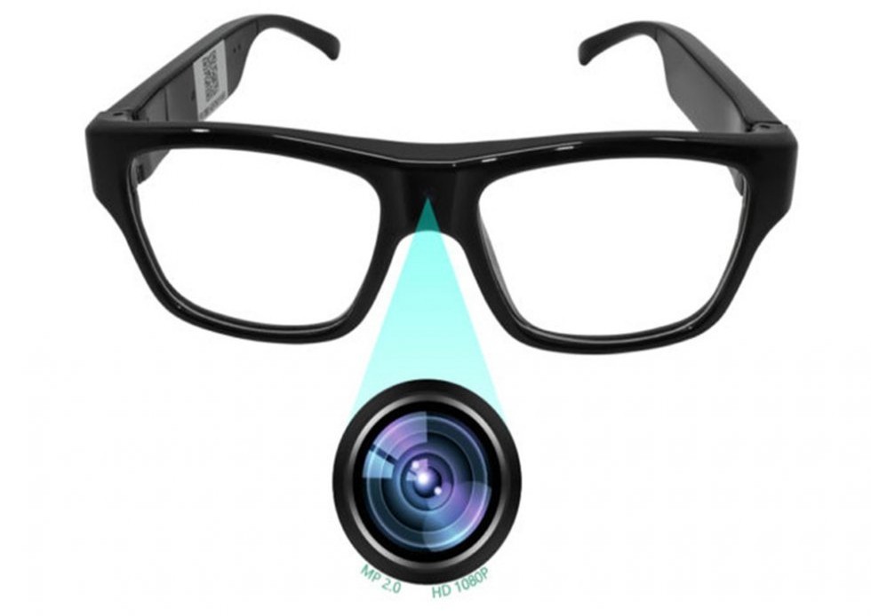 spionbriller med FULL HD kamera wifi live video transmission