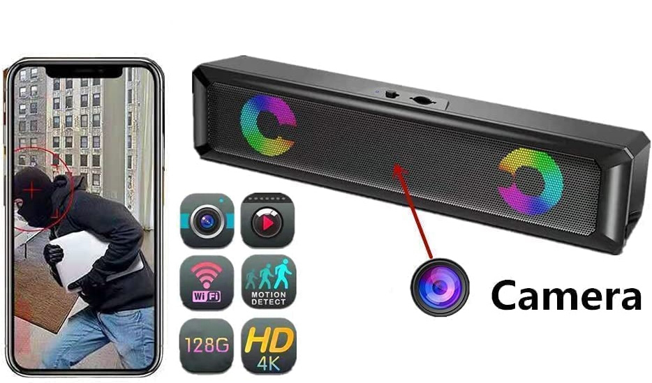 Bluetooth højttaler spion kamera