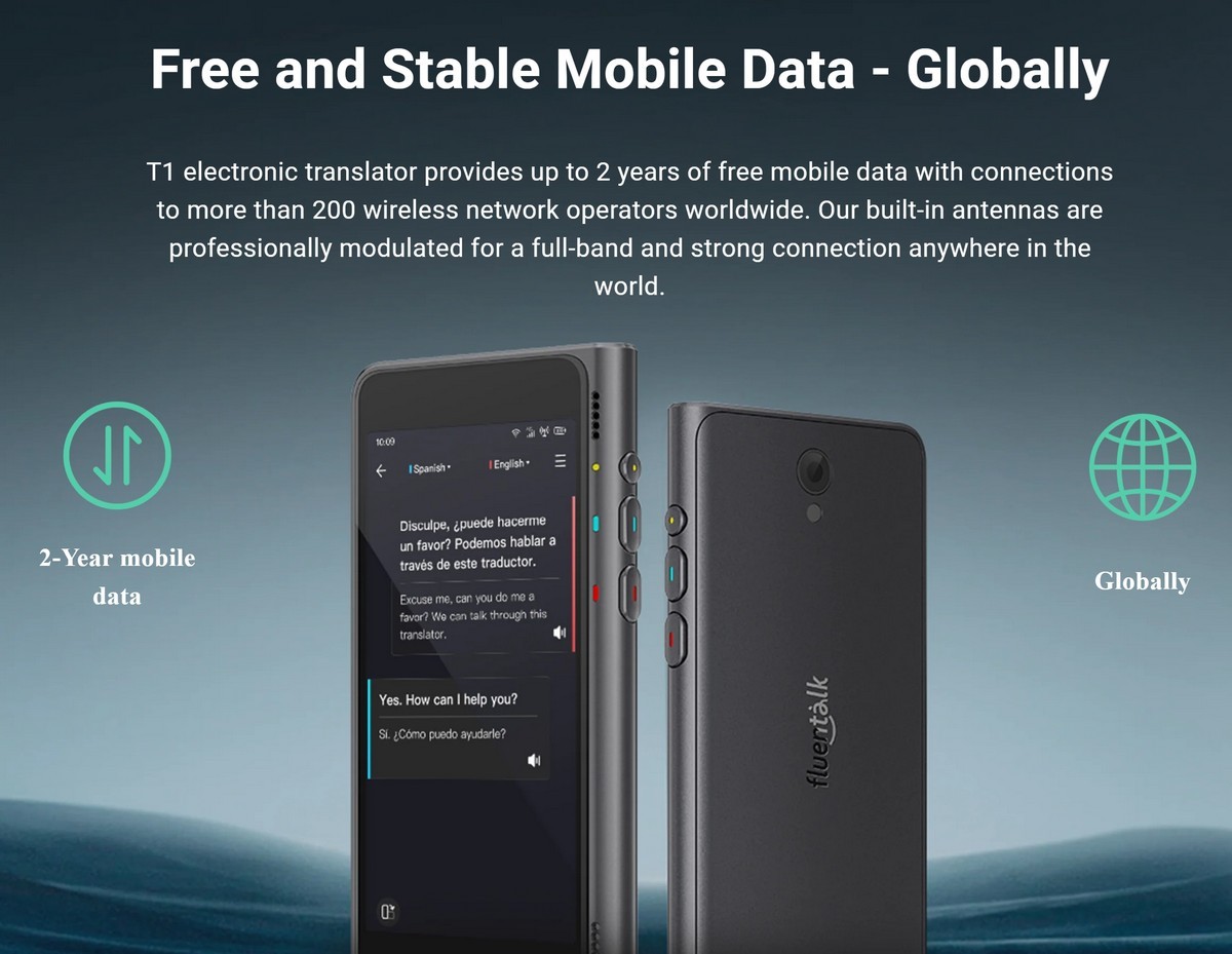 oversætter - gratis og stabil mobildata - globalt