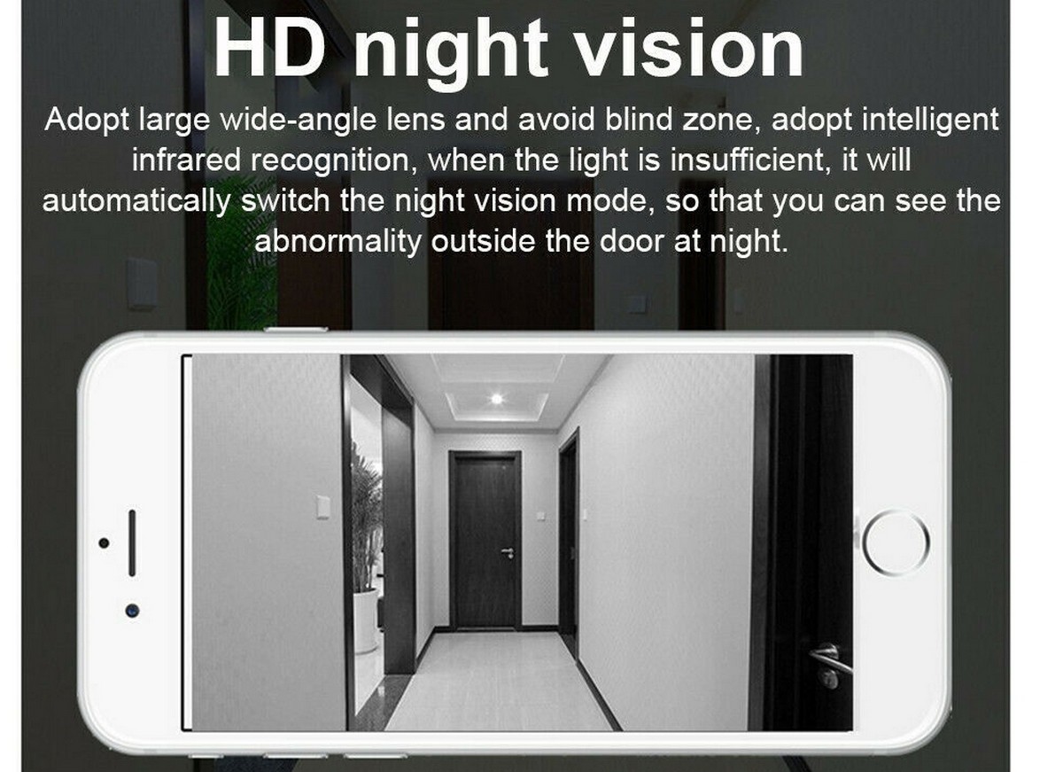 IR LED nattesyn 8m - dørklokke til huset