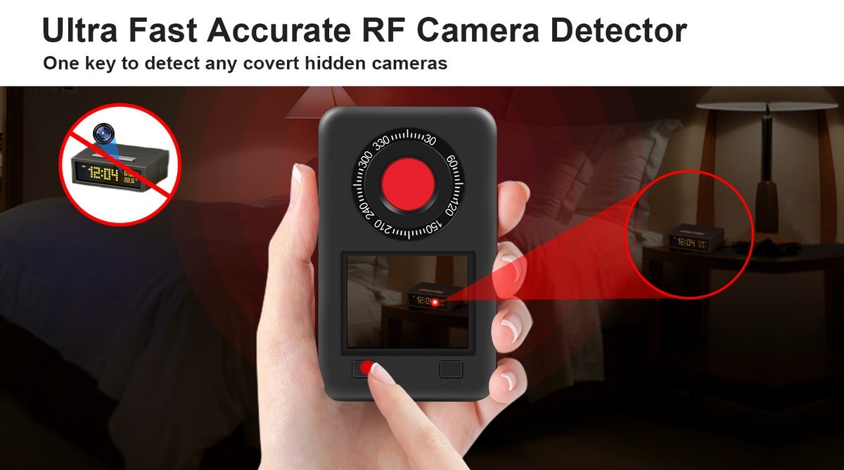 kameradetektor - professionel detektering af skjulte kameraer