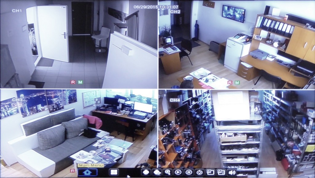 IQ-indstilling DVR CCTV live-optagelse