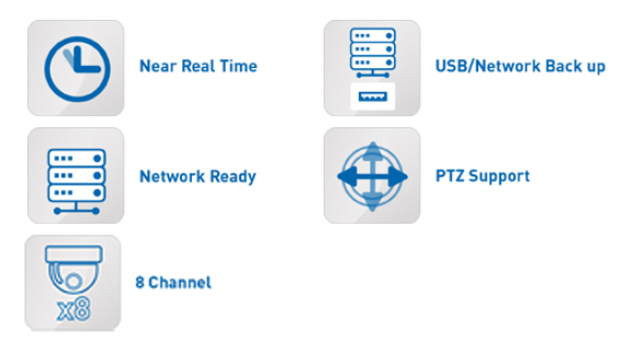 oahd / recorder 8 pin specifikationer