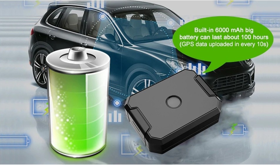 gps locator indbygget genopladeligt batteri