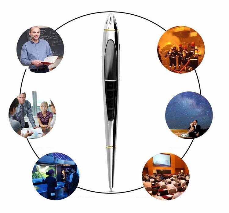 stemmediktafon i en elegant pen